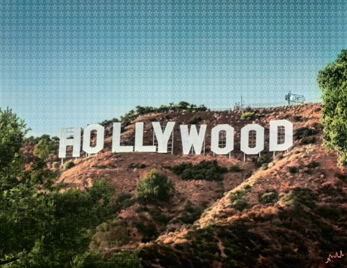 Hollywood by Nick Holdsworth - Mixed Media on Board